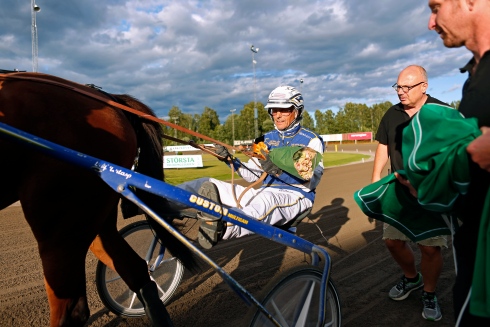 Leif Witasp efter en seger sommaren 2020. Foto: Maria Holmén, TR Bild